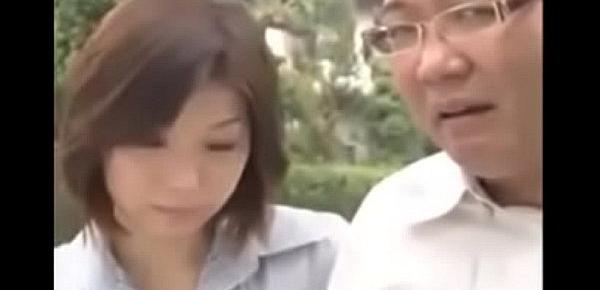  Asian husband let his beautiful wife into homeless camp to seduce tramp